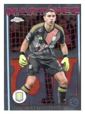fotbalová kartička 2024-25 Topps Chrome UCC 114 Emiliano Martínez, Aston Villa
