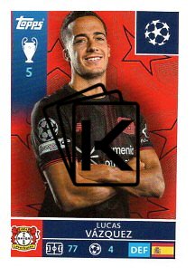 2025-26 Topps Champions League Bayer 04 Leverkusen 130 Lucas Vazquez