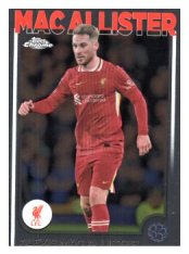 fotbalová kartička 2024-25 Topps Chrome 182 Alexis Mac Allister, Liverpool FC