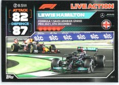 2022 Topps Formule 1Turbo Attax F1 Live Action 2021 251 Lewis Hamilton (Mercedes-AMG)