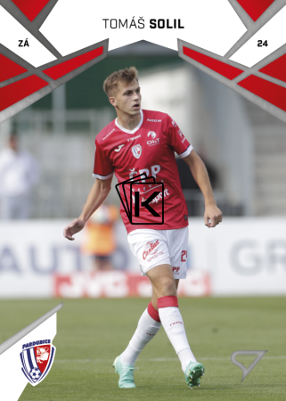 Fotbalová kartička 2024-25 SportZoo Chance Liga Serie 1 FK Pardubice Tomáš Solil 140