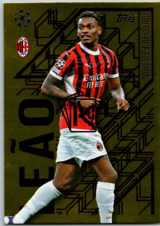 fotbalová kartička 2024-25 Topps Match Attax UEFA Club Competitions Topps Gold Edge Edition GE9 Rafael Leão (AC Milan)