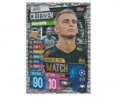 Fotbalová kartička 2019-2020  Topps Champions League Match Attax -  Man of the Match Jasper Cillessen Valencia CF