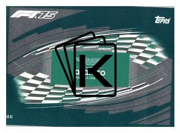 2025 Topps Turbo Attax F1 Aston Martin  46	Team Logo-Paralel Emerald