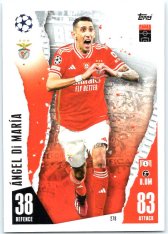 Fotbalová kartička 2023-24 Topps Match Attax UEFA Club Competitions 278 Ángel Di María SL Benfica