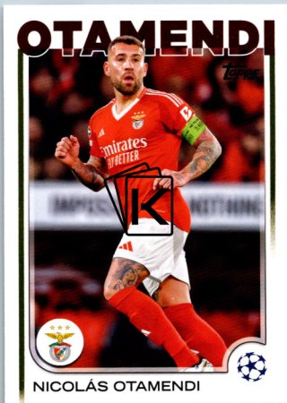 fotbalová kartička 2024-25 Topps UEFA Club Competitions Flagship 86 Nicolás Otamendi Stars SL Benfica