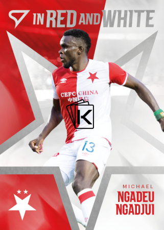2025-26 SportZoo SK Slavia Praha In Red and White RW-18 Michael Ngadeu Ngadjui