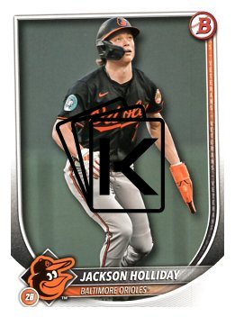 Baseballová karta 2025 Bowman 77 Jackson Holliday, Baltimore Orioles
