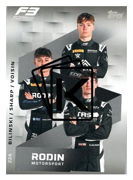 2025 Topps Turbo Attax F1 Rodin Motorsport F3 Teams HP 224