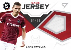 fotbalová kartička 2021-22 SportZoo Fortuna Game Jersey GJ-DP David Pavelka AC Sparta Praha