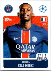 2024-25 Topps Champions League 293 Randal Kolo Muani (Paris Saint-Germain)