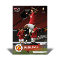 Fotbalová kartička Topps Now UEL 10 Edinson Cavani Manchester United