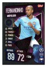 Fotbalová kartička 2019-2020 Topps Match Attax Champions League Super Squad Fernandinho SS8 Manchester City