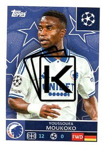2025-26 Topps Champions League  F.C. Copenhagen 503 Youssoufa Moukoko