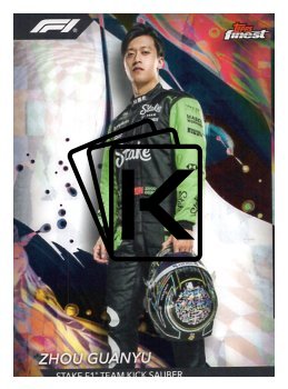 2024 Topps Finest F1 Common 114 Zhou Guanyu – Stake F1 Team KICK Sauber - Refractor