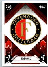 fotbalová kartička 2024-25 Topps Match Attax UEFA Club Competitions 262 Team Badge (Feyenoord)