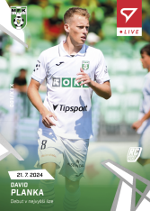 fotbalová kartička 2024-25 SportZoo Chance Liga Live L-04 David Planka Chance Liga Karviná