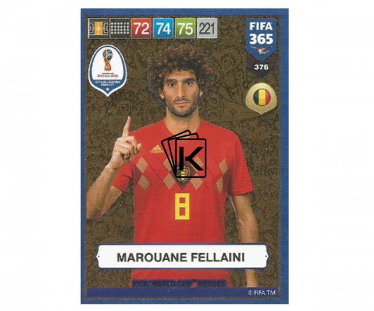 Fotbalová kartička Panini FIFA 365 – 2019 Heroes 376 Marouane Fellaini (Belgium)