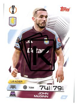 fotbalová kartička 2025-26 Topps Match Attax UCC 86 John McGinn (Aston Villa)
