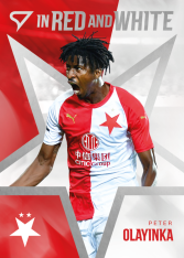 2025-26 SportZoo SK Slavia Praha In Red and White RW-19 Peter Olayinka