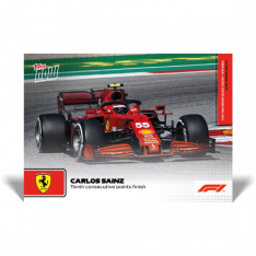 kartička Formule 1 Topps Now 2021 66 Carlos Saniz Ferrari