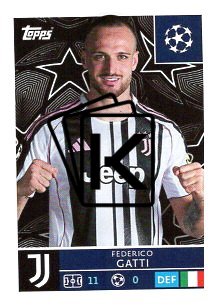 2025-26 Topps Champions League Juventus 241 Federico Gatti