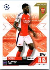 Fotbalová kartička 2024-25 Topps Match Attax EXTRA UEFA Club Competitions Squad Update 1.  Thomas Partey (Arsenal)