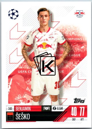 fotbalová kartička 2024-25 Topps Match Attax UEFA Club Competitions 243 Benjamin Sesko (RB Leipzig)