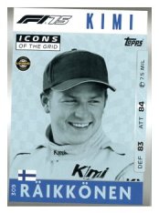 2025 Topps Turbo Attax F1  Icons of the Grid   309 Kimi Raikkonen