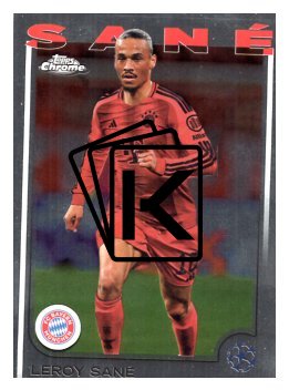 fotbalová kartička 2024-25 Topps Chrome 141 Leroy Sané, FC Bayern München