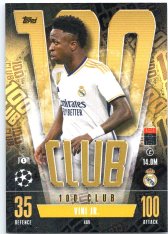 Fotbalová kartička 2023-24 Topps Match Attax UEFA Club Competitions 100 Club 489 Vini Jr. Real Madrid CF