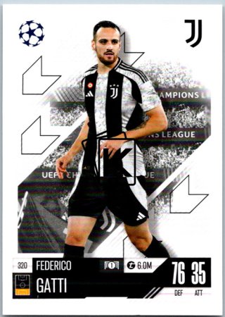 fotbalová kartička 2024-25 Topps Match Attax UEFA Club Competitions 320 Federico Gatti (Juventus)