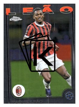 fotbalová kartička 2024-25 Topps Chrome UCC 11 Rafael Leão, AC Milan