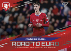 fotbalová kartička 2024 SportZoo Hrdí Lvi Road to EURO RE-03 Tomáš Čvančara první gol