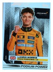 2025 Topps Turbo Attax F1  McLaren Podium Power  325 Lando Norris