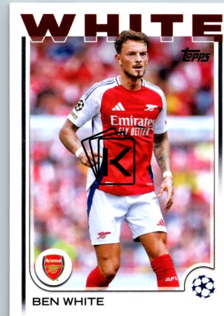 fotbalová kartička 2024-25 Topps UEFA Club Competitions Flagship 95 Ben White Arsenal FC