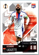 fotbalová kartička 2024-25 Topps Match Attax UEFA Club Competitions 360 Alexandre Lacazette (Olympique Lyonnais)  -  Captain
