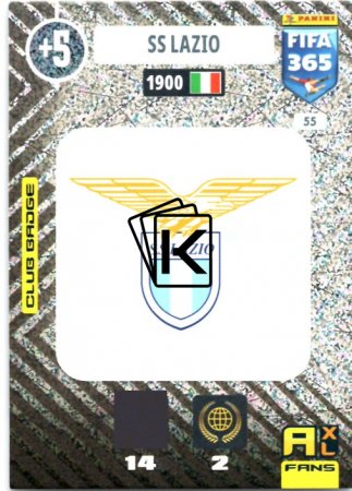 fotbalová karta Panini Adrenalyn XL FIFA 365 2021 Logo 55 SS Lazio