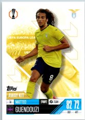 Fotbalová kartička 2024-25 Topps Match Attax EXTRA UEFA Club Competitions Away Kit  74.  Matteo Guendouzi (SS Lazio)