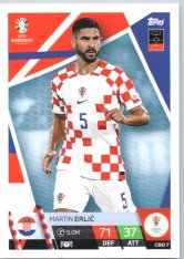 fotbalová karta Topps Match Attax EURO 2024 CRO7 Martin Erlić (Croatia)