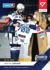 hokejová kartička SportZoo 2021-22 Live L-058 Martin Zaťovič HC Kometa Brno