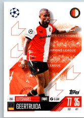 fotbalová kartička 2024-25 Topps Match Attax UEFA Club Competitions 266 Lutsharel Geertruida (Feyenoord)