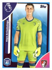 fotbalová kartička 2025-26 Topps  Premier League 38 Kepa Arrizabalaga (AFC Bournemouth)-PARALLEL Blue
