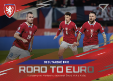 fotbalová kartička 2024 SportZoo Hrdí Lvi Road to EURO RE-17 Chorý - Vitík - Kušej