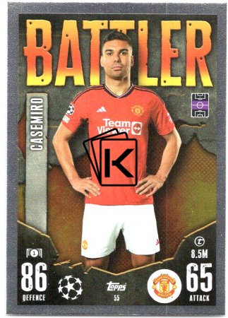 Fotbalová kartička 2023-24 Topps Match Attax UEFA Club Competitions 55	Casemiro Manchester United