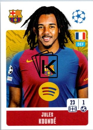 2024-25 Topps Champions League 163 Jules Koundé (FC Barcelona)