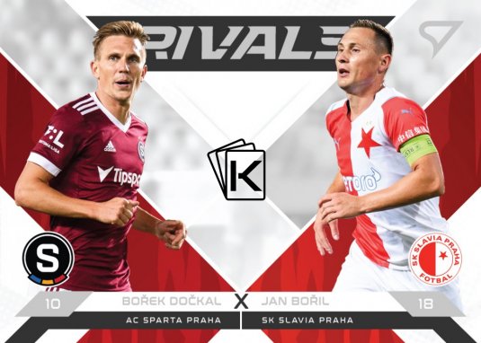 fotbalová kartička 2021-22 SportZoo Fortuna Liga Rivals R-BD Bořek Dočkal - Jan Bořil