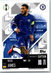 fotbalová kartička 2024-25 Topps Match Attax UEFA Club Competitions  88 Reece James (Chelsea)  -  Captain