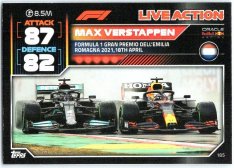 2022 Topps Formule 1Turbo Attax F1 Live Action 2021 185 Max Verstappen (Red Bull Racing)