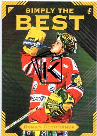 Legendary Cards Simply The Best 15 Roman Čechmánek 1998 Česká Republika